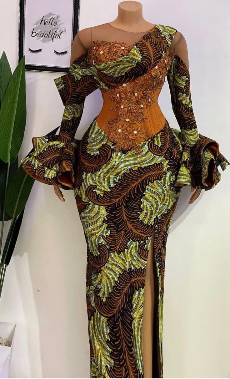 Robe Sirène 'Cotonou Chic'